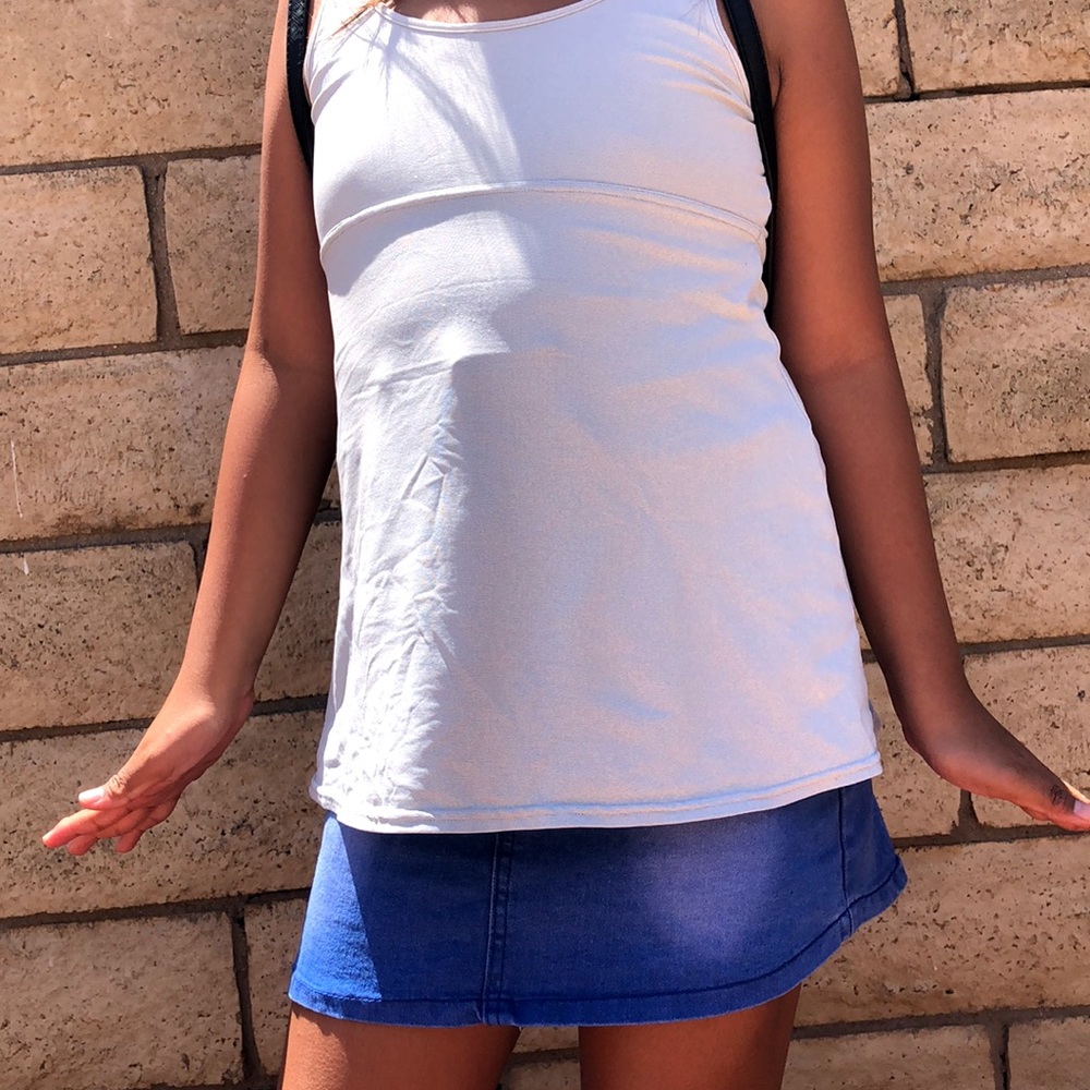 grey sleeveless spandex